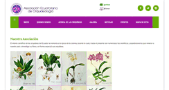 Desktop Screenshot of orquideasecuador.org
