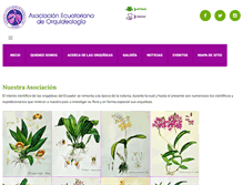 Tablet Screenshot of orquideasecuador.org
